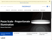 Tablet Screenshot of fagerhult.com